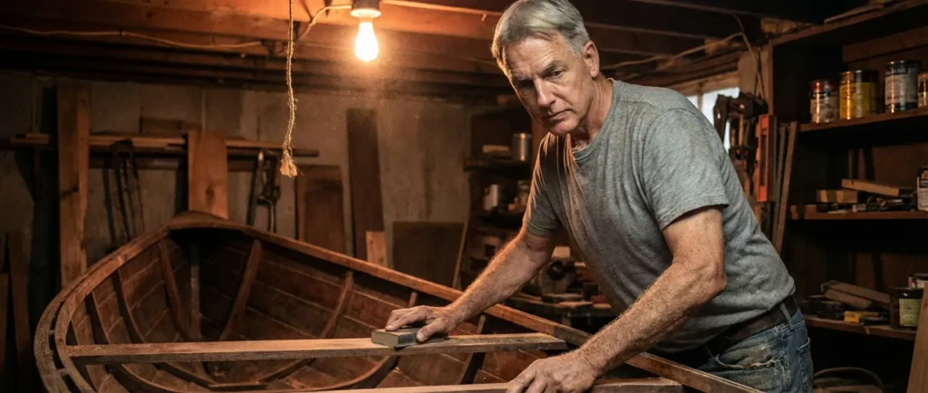 Mark Harmon portraying Leroy Jethro Gibbs in NCIS, reflecting on the real-life inspirations behind the character.