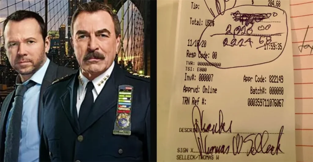 At a New York Restaurant, Actor Tom Selleck Left A $2,020 Tip