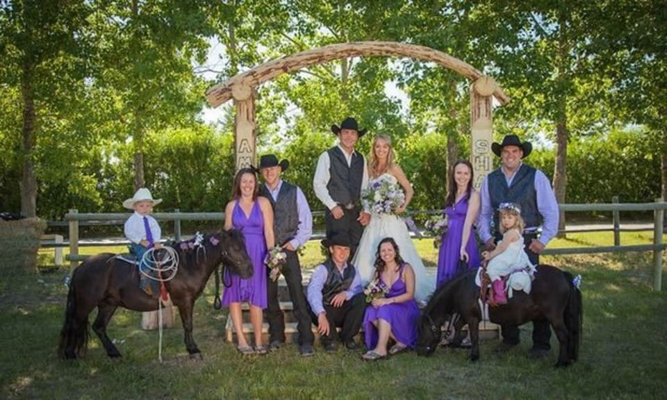 Amber Marshall and Shawn Turner on their wedding day.
