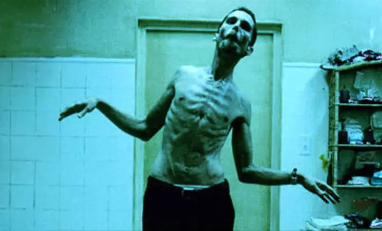 Wow, Christian Bale in The Machinist is just mind-blowing.